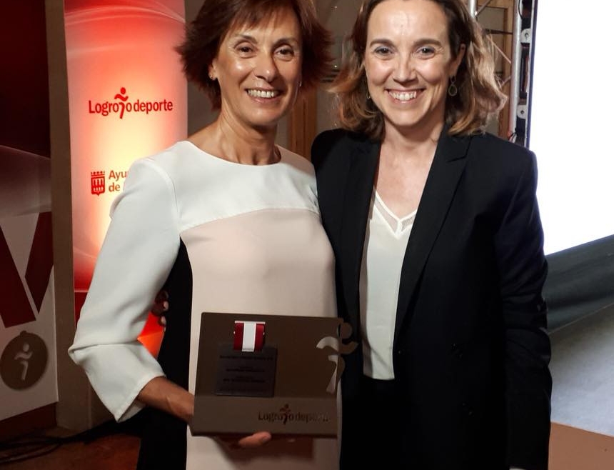 Nuestra brillante campeona Marcelina Hernaiz galardonada con el honorísimo premio de la Gala Logroño Deporte 2018.