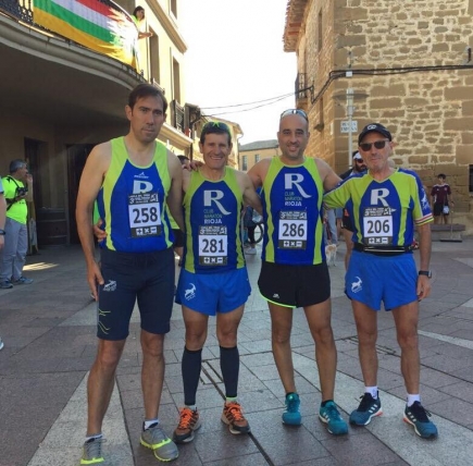 Cuatro compañeros se dieron cita en la III Media Maratón Hazlo del Tirón de tirgo.