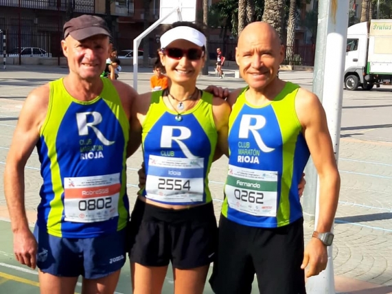Tres mosqueteros de nuestra R en la Media Maratón de Elche.