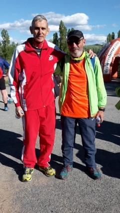 Gregorio Ascacibar y Mario Ciércoles en la V Rioja Ultra Trail.