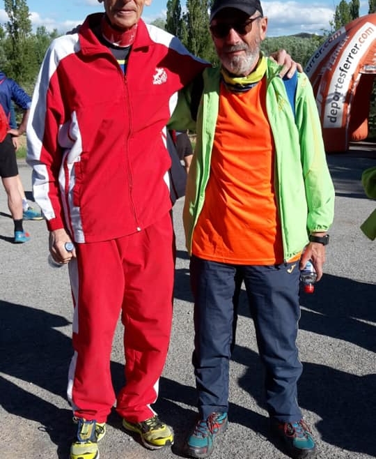 Gregorio Ascacibar y Mario Ciércoles en la V Rioja Ultra Trail.