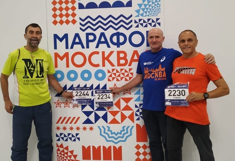 Tomás Alba,Ricardo López y Eugenio Rodríguez,nuestros grandes embajadores en Moscú.