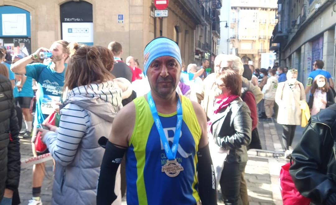 Lashen Labied corrió la Media Maratón Zubiri-Pamplona.