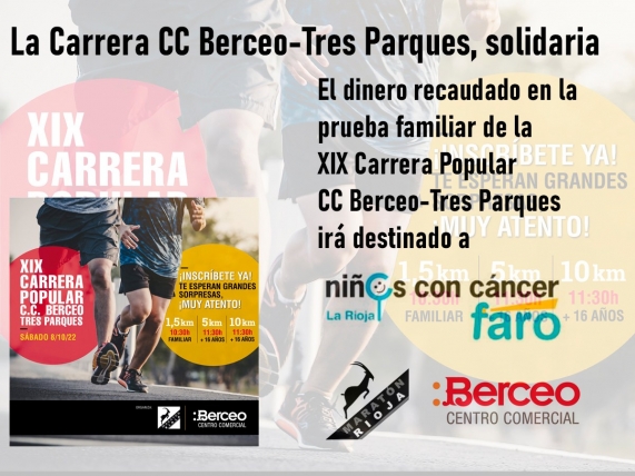 La XIX Carrera Popular C.C.Berceo-Tres Parques muestra su lado solidario.