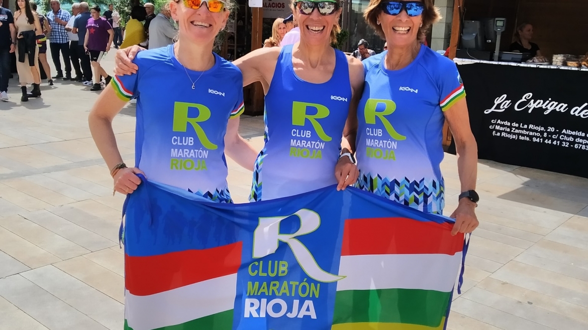 Histórico triplete de María Miranda,Marcelina Hernaiz y Cristina Gordo en X Carrera Valle del Iregua