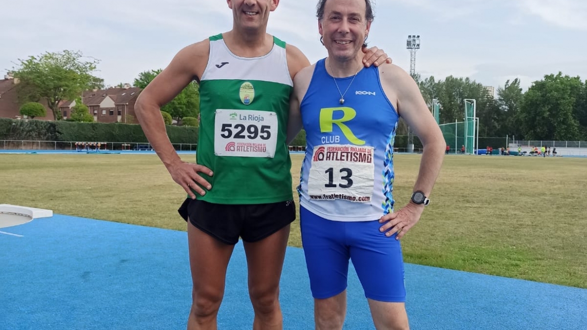 Gustavo Santos,Esther Verde y Francisco Javier López nos traen cuatro medallas de los Campeonatos de La Rioja Máster de Pista.