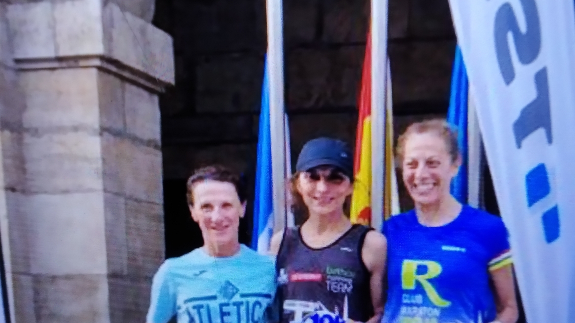 María Miranda tercera veterana en los 10 Km de Avilés.