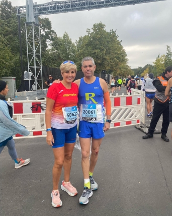 Susana Ansoleaga y Oscar Gonzalo corrieron el Maratón de Berlín