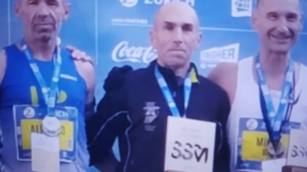 Alfonso Díez segundo veterano en el Maratón de San Sebastián