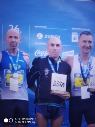 Alfonso Díez segundo veterano en el Maratón de San Sebastián