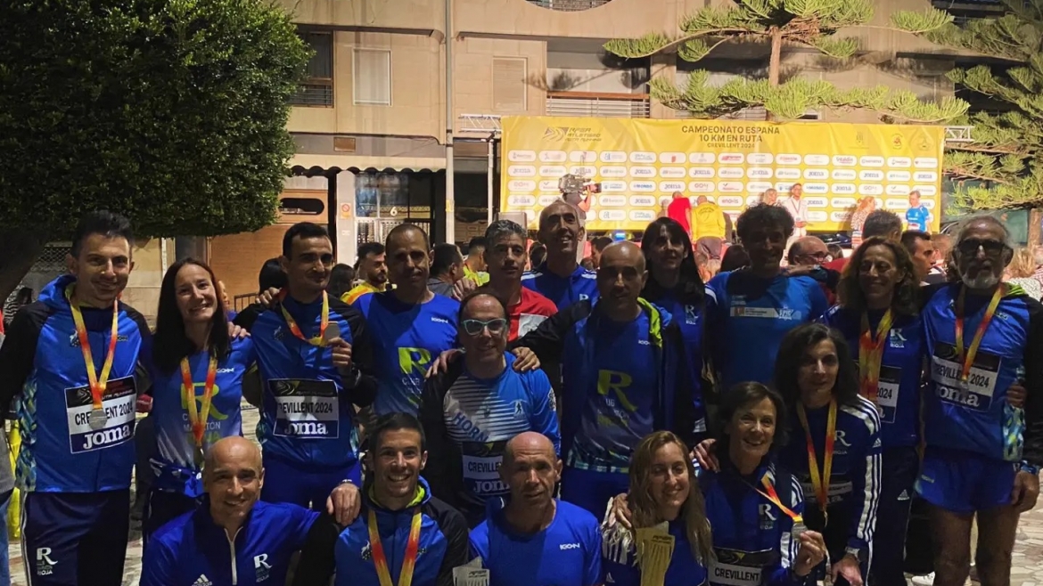 Buen ramillete de medallas en el Campeonato de España Máster de 10.000 m en Ruta