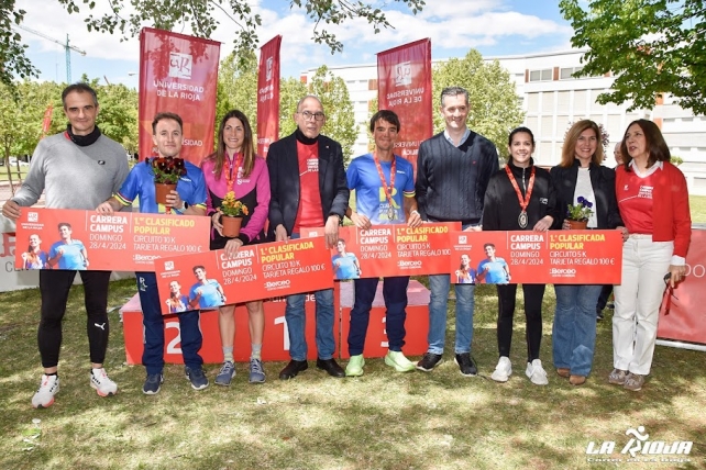 Guillermo García y David Bartolomé se impusieron en la Carrera Campus Universidad de La Rioja